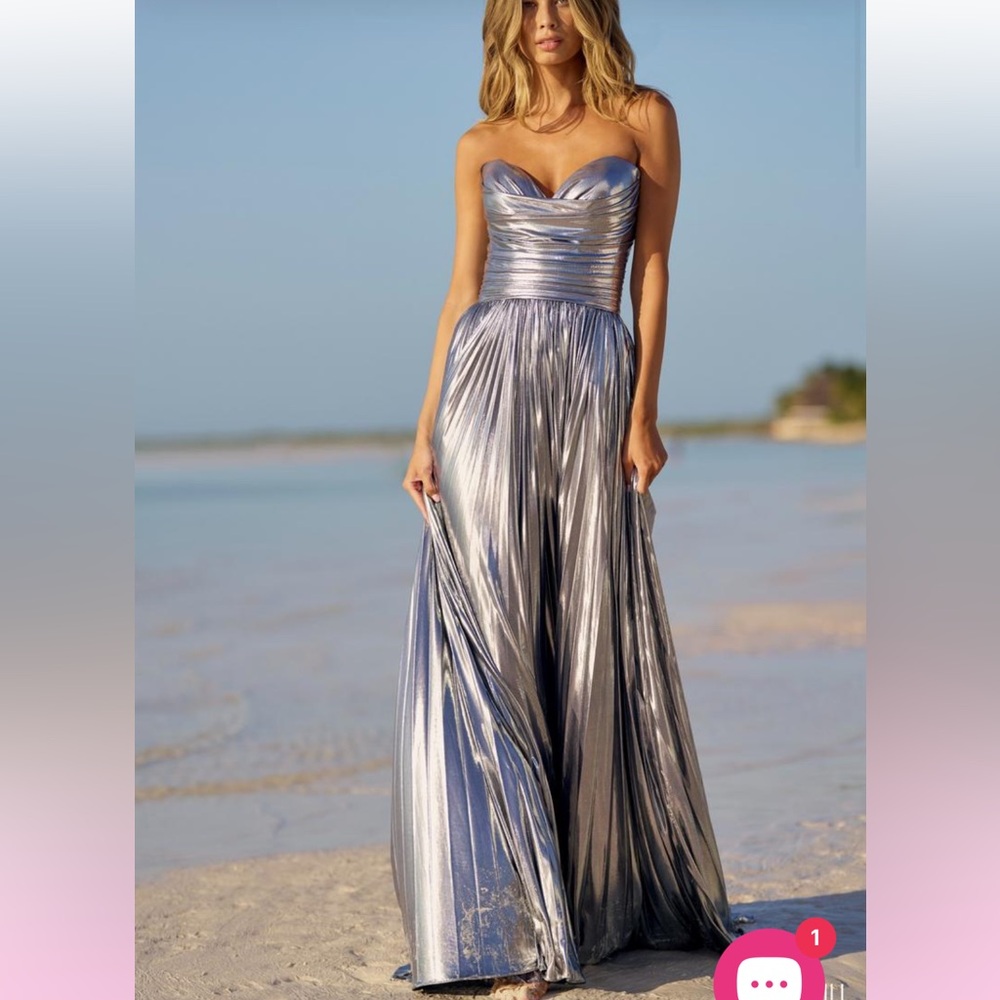 Sherri Hill Strapless Metallic 56065